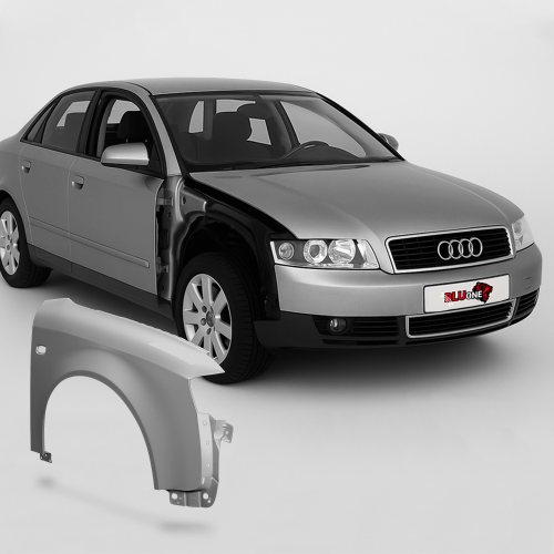 FENDER AUDI A4 B6 LY7Q RIGHT SILVER 00-04 FRONT WING NEW PAINTED WITH INDICATOR HOLE