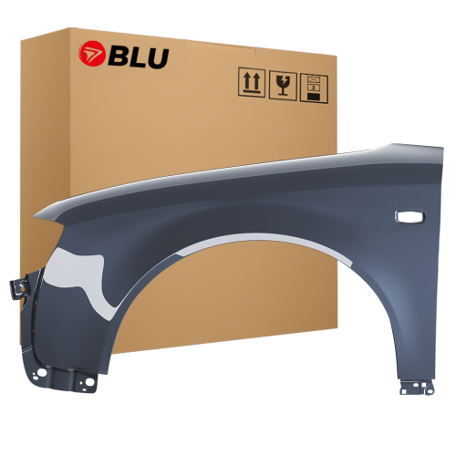 FENDER AUDI A4 B6 LX7Z LEFT SILVER 00-04 FRONT WING NEW PAINTED WITH INDICATOR HOLE